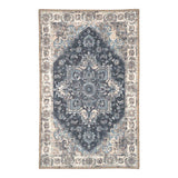 Paillasson Havana bleu avec motif élégant en polyester chenille