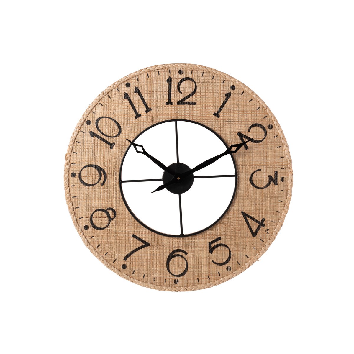 Ambiance décorative avec l'horloge J-Line Sodi dans un salon moderne