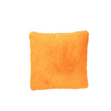 Coussin Cutie J-Line, détail du tissu polyester orange