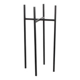 Support pour plantes Ascot Noir - vue avant