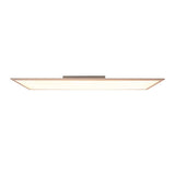 Panneau LED lampe au plafond "Nico", lampe au plafond métallique fonctionnelle et le plastique en blanc, avec des LED fixes et de nombreuses fonctions, idéales pour le bureau, la pratique ou l'atelier, environ 119,5 cm de long