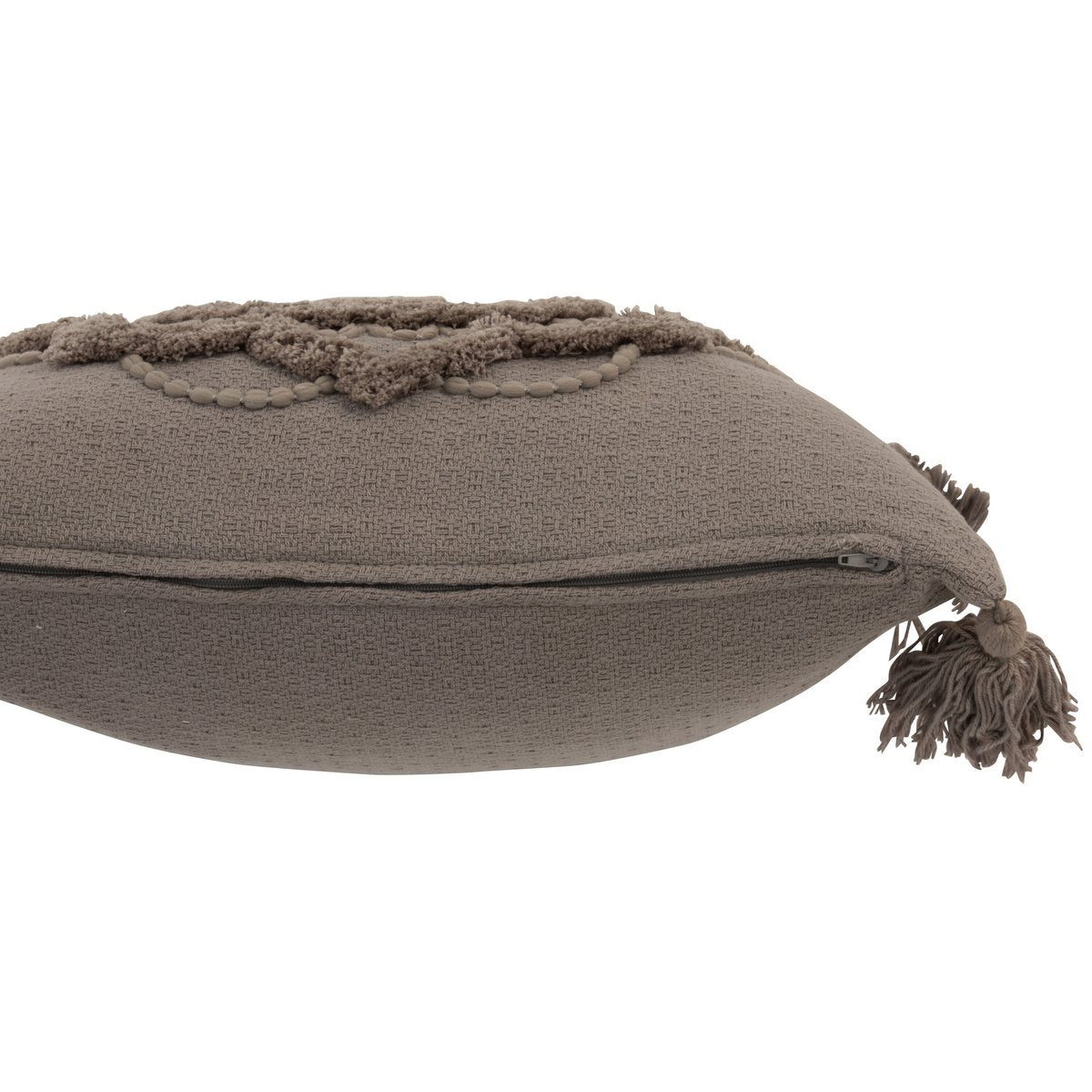 Coussin J-Line Fleur et Pompons en situation dans un salon