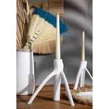 Bougeoir The Triple Twig - Blanc