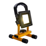 Spotlight LED "Pablo", en plastique noir avec des LED fermement intégrés, pratique pour le garage, l'atelier et le camping