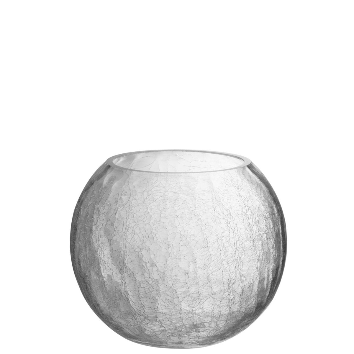 Bougeoir J-Line en verre transparent, design moderne et élégant