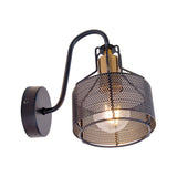 1er spot de lampe murale "Foro" en métal en noir, avec version E27, environ. 22 x 13,5 x 23 cm. Éclairage élégant pour le salon, la salle à manger ou la cuisine.