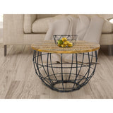 Table d'appoint table basse durable table de salon rond lexington Ø 55 cm cadre en métal solide