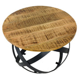 Table basse de table d'appoint autour du salon