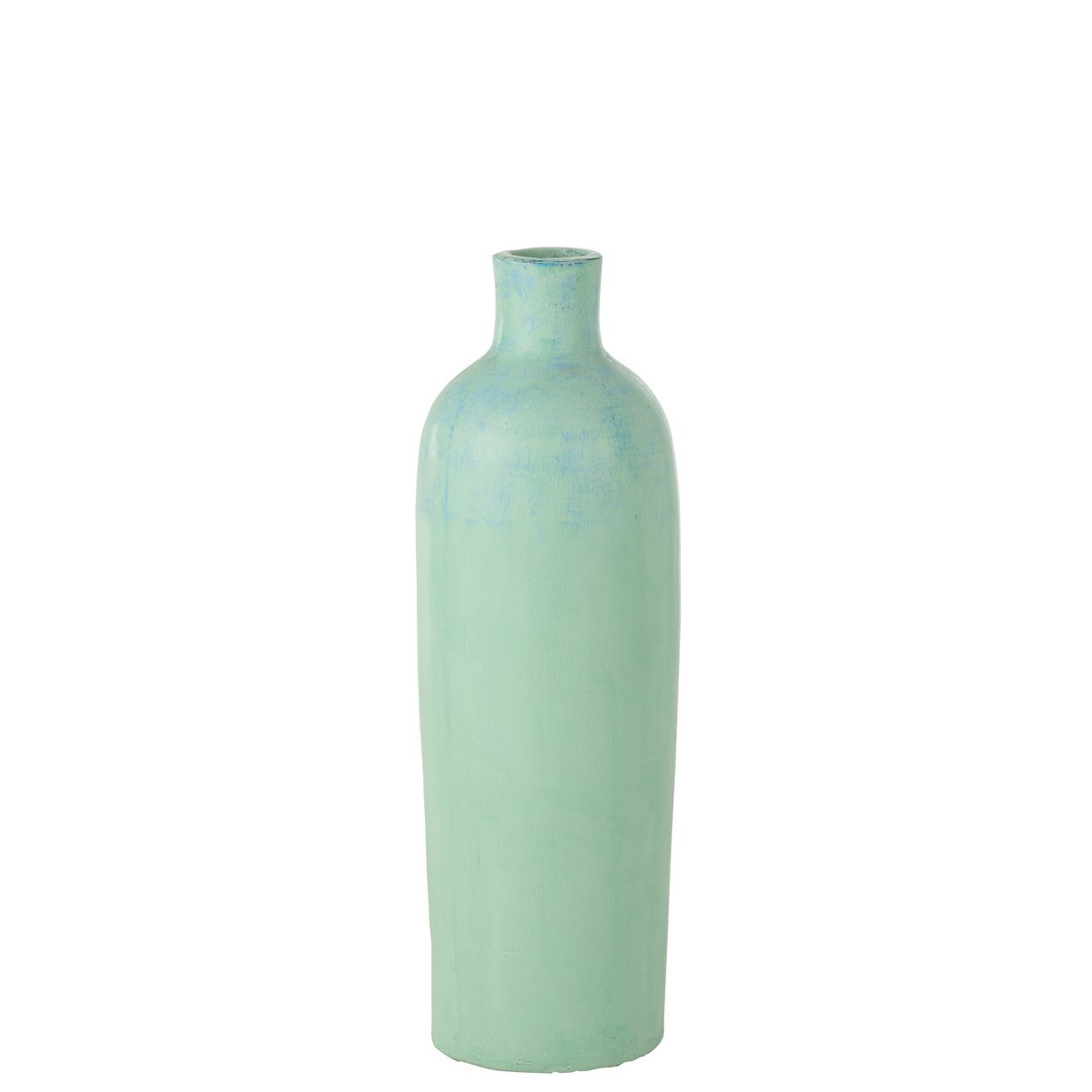 Vase Justine J-Line, détail du design moderne et élégant, couleur bleu.