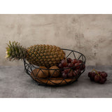 Bol à fruits ensemble 2 morceaux panier de pain en métal