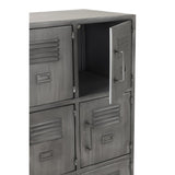 Détail des poignées du cabinet J-Line en métal