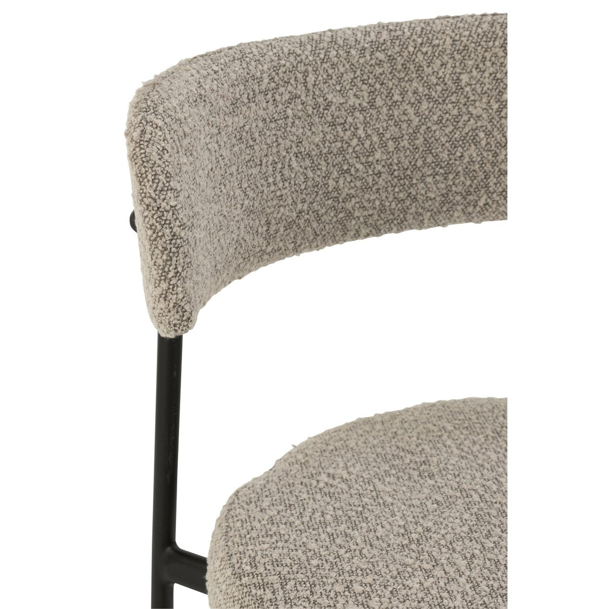 Chaise de bar Bouclé J-Line avec un éclairage élégant
