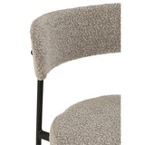 Chaise de bar Bouclé J-Line avec un éclairage élégant