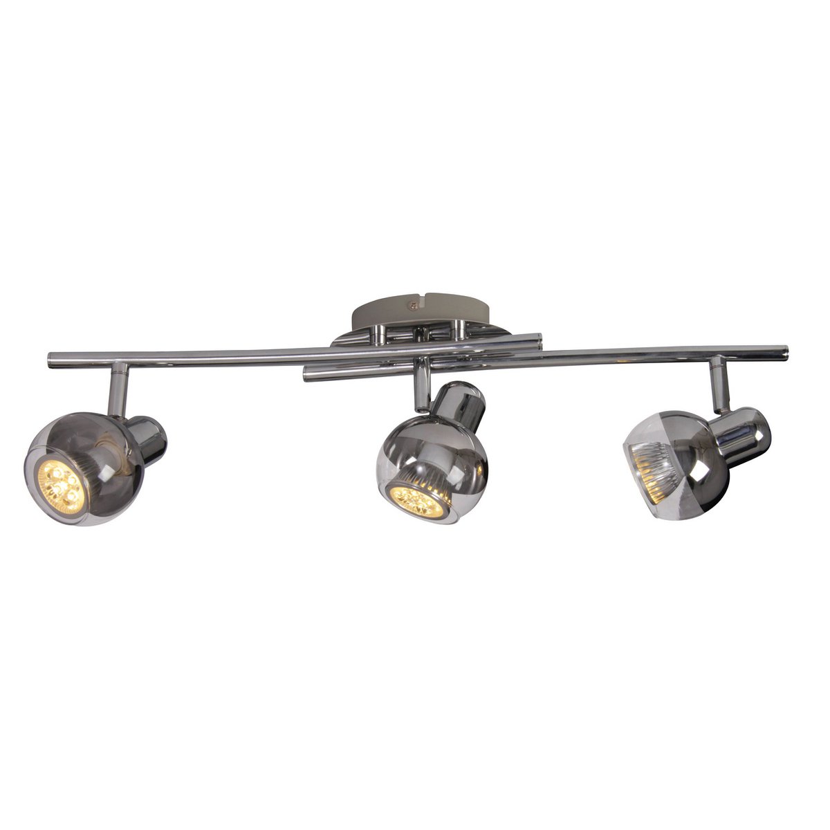 Plafonnier LED Boccia en métal et verre, design élégant
