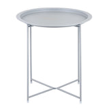 Tableuse Ø 47 H 51 2. Choisissez la table de balcon de table de jardin Terasses Table Round Alberta Metal Small Ver