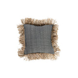 La Housse de Coussin Cotton Bonita - Noir Naturel - 40x40