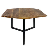 Table d'appoint 56 x 47 cm table basse de table de salon bon cadre en métal noir - blanc blanc