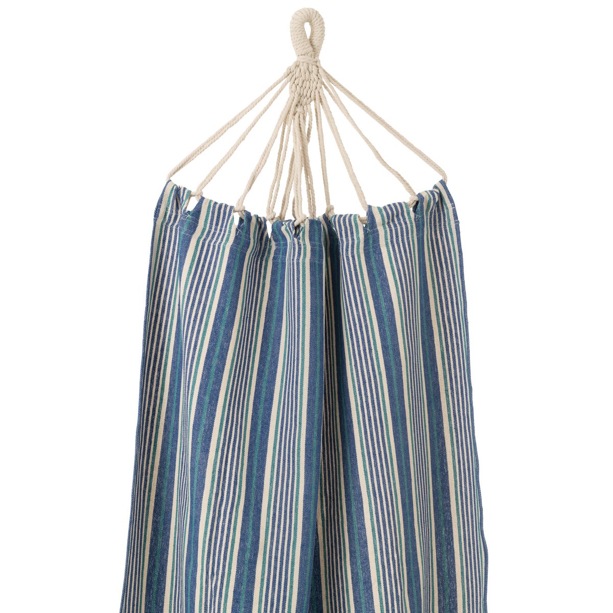 Détail des rayures du hamac J-Line en coton et polyester
