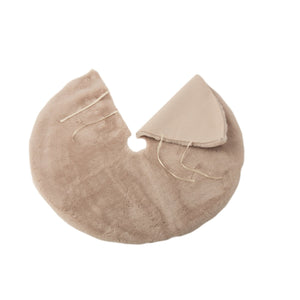 J-Line Jupe de sapin de Noël beige en textile, vue d'ensemble