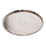 Plateau décoratif Ø 40 cm autour de plateau à bougies en métal argent ou en or