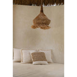 La Housse de Coussin Timbre en Raphia - Naturel