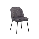 Chaise Luxor Tissu Aurora Anthracite