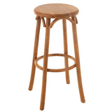 Tabouret de bar J-Line Ali en bois naturel - vue avant