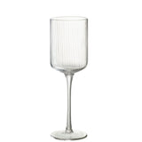 Verre à vin J-Line Ralp en verre transparent, élégant et raffiné