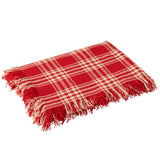 Plaid J-Line enroulé avec une tasse de thé