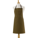 Tablier de cuisine Léo Kaki 70 x 90