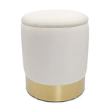Tabouret en velours tabouret de décoration et tabouret de velours de décof avec espace de stockage u.