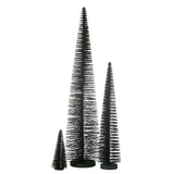 J-line décoration arbre de Noël paillettes - plastique - vert foncé - grand