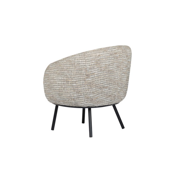 Vue latérale de la chaise longue Mars Coco, design moderne