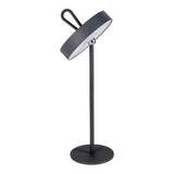 Lampe de batterie LED lampe magnétique "ella" pour l'extérieur et à l'intérieur, en métal et en plastique en gris, 35 cm de haut