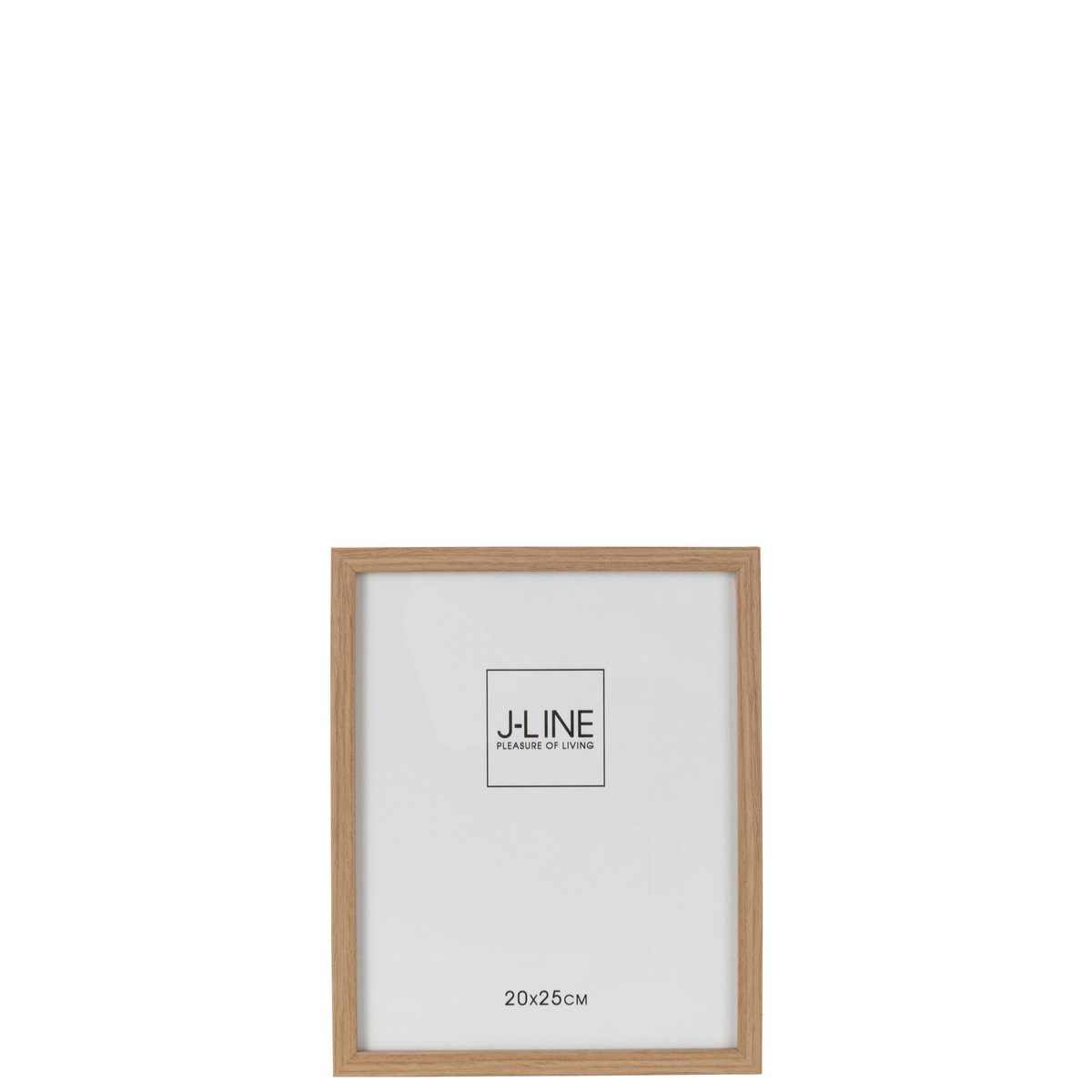 Cadre photo J-Line posé sur une table, ambiance scandinave
