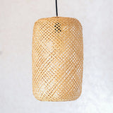Abat-jour en bambou tressé – Lampe à suspension faite main AGUNG (Ø 22 cm)
