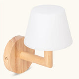Applique murale rechargeable en bois marron clair Ted