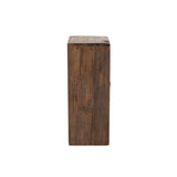 Meuble J-Line 12 Tiroirs Bois Recyclé Brut Marron