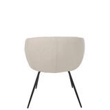 J-Line Chaise Wales Acier/Mousse Ivoire
