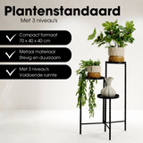 Support pour plantes Salvo Noir