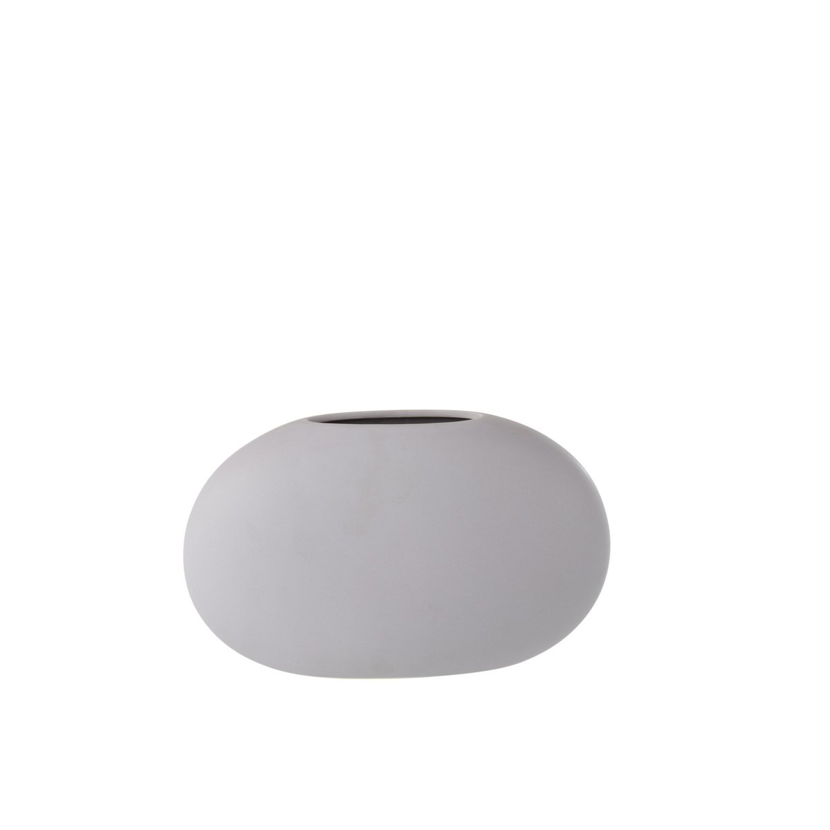 Vase ovale J-Line en pierre mauve, design moderne et élégant