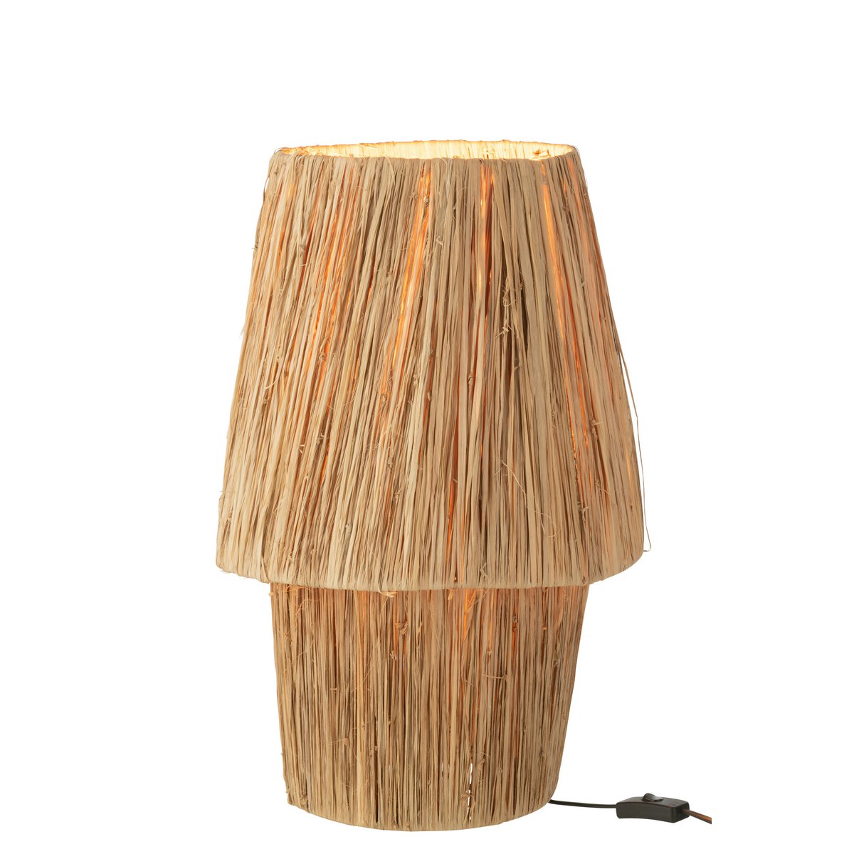 Lampe Sara J-Ligne en bois naturel avec un design élégant