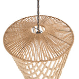 Le Lustre en Perles de Bois - Naturel - L