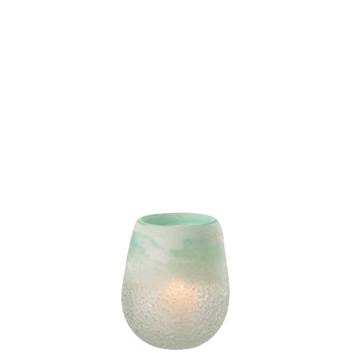 Lanterne J-Line Scavo en verre aqua, vue de face
