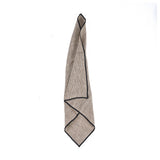 Serviette en Lin The Code - Noir Naturel - 45x45