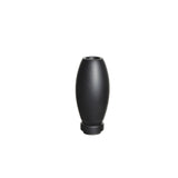 Vase RUD30BK en micro-ciment sur table en bois