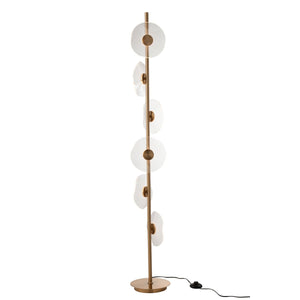 Lampadaire J-Line LED Fleur - fer/plastique - or