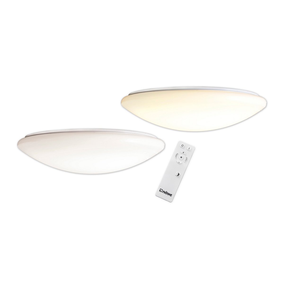 Plafond LED Darwin - vue de face avec lumière allumée