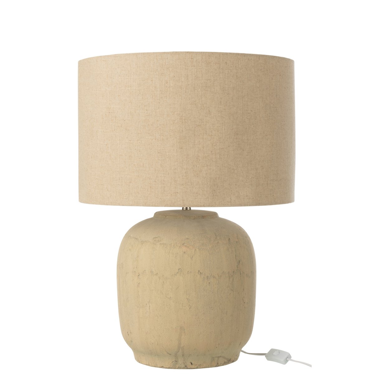 Vue latérale de la lampe J-Line Mia, soulignant ses dimensions généreuses