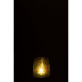 Détail du bougeoir J-Line Tom, design raffiné en verre